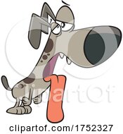 Poster, Art Print Of Cartoon Panting Dog