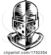 Knight Helmet Armor Helm Medieval Vintage Woodcut