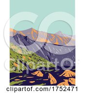 Poster, Art Print Of Val Grande National Park Located In Piedmont In The North Of Italy Art Deco Wpa Poster Art