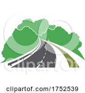 Road And Greenery