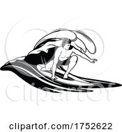 Poster, Art Print Of Surfer