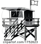 Poster, Art Print Of Lifeguard Beach Hut