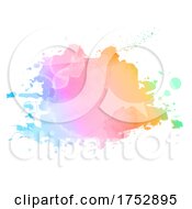 Poster, Art Print Of Colourful Watercolour Splatter