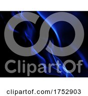Poster, Art Print Of 3d Abstract Background With Cyber Flowing Particles