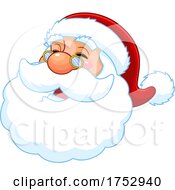 Poster, Art Print Of Santa Claus Face