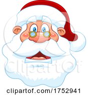 Poster, Art Print Of Surprised Santa Claus Face
