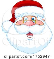 Poster, Art Print Of Happy Santa Claus Face