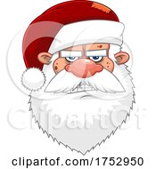 Poster, Art Print Of Angry Santa Claus Face