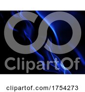 Poster, Art Print Of 3d Abstract Background With Cyber Flowing Particles