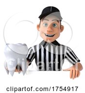3d White Male Referee on a White Background by Julos #COLLC1754917-0108