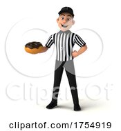3d White Male Referee on a White Background by Julos #COLLC1754919-0108