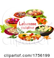 Poster, Art Print Of Lebanese Food