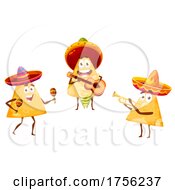 Mexican Tortilla Chip Mascot