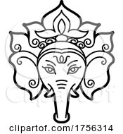 Poster, Art Print Of Indian Elephant God Ganesha
