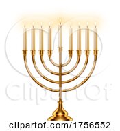Hanukkah Menorah by Vector Tradition SM