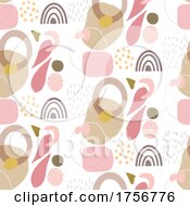 Poster, Art Print Of Abstract Background With Hand Drawn Shapes Design Pattern
