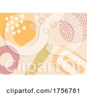Poster, Art Print Of Hand Drawn Abstract Shapes Background