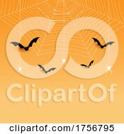 Spiders And Bats Halloween Background by KJ Pargeter