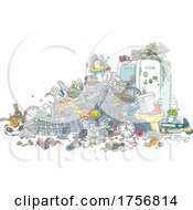 Poster, Art Print Of Trashed House With Garbage