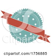 Poster, Art Print Of Badge With Ribbon