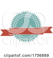 Poster, Art Print Of Badge With Ribbon