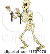 Cartoon Skeleton With Shackles by Hit Toon