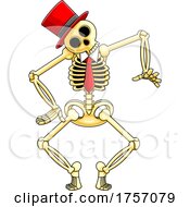 Poster, Art Print Of Cartoon Skeleton Dancing