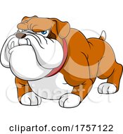Poster, Art Print Of Cartoon Tough Bulldog