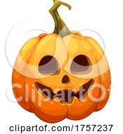 Carved Halloween Jackolantern Pumpkin