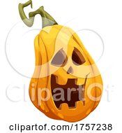 Poster, Art Print Of Carved Halloween Jackolantern Pumpkin