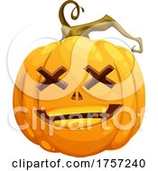 Carved Halloween Jackolantern Pumpkin