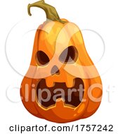 Poster, Art Print Of Carved Halloween Jackolantern Pumpkin