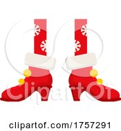 Christmas Legs And Shoes by Vector Tradition SM