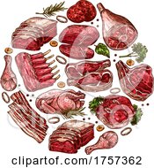 Poster, Art Print Of Meats