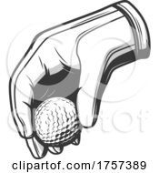 Poster, Art Print Of Golf Ball And Hand