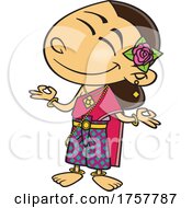 Cartoon Thai Girl by toonaday