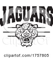 Poster, Art Print Of Jaguar Mascot Head Under Jaguars Text
