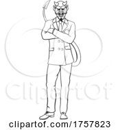 Devil Evil Businessman In Suit by AtStockIllustration