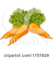 Poster, Art Print Of Carrots Vegetable Cartoon Illustration
