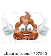 Poster, Art Print Of Happy Poop Poo Emoticon Poomoji Emoji Icon