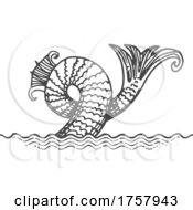 Poster, Art Print Of Sea Monster Tail
