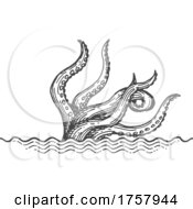 Poster, Art Print Of Sea Monster Or Octopus Tentacles