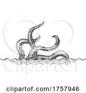 Sea Monster Or Octopus Tentacles by Vector Tradition SM