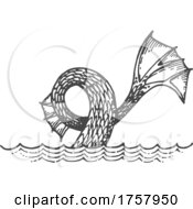 Poster, Art Print Of Sea Monster Tail