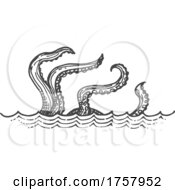 Sea Monster Or Octopus Tentacles by Vector Tradition SM