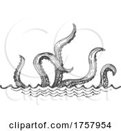 Poster, Art Print Of Sea Monster Or Octopus Tentacles