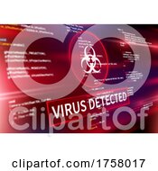 Poster, Art Print Of Computer Virus Background