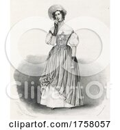 Poster, Art Print Of Historical Portrait Of A Woman In Thought