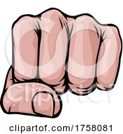 Fist Punch Hand Comic Book Pop Art Cartoon by AtStockIllustration