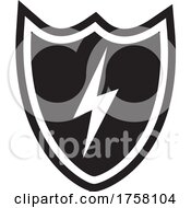 Poster, Art Print Of Shield With A Lightning Bolt